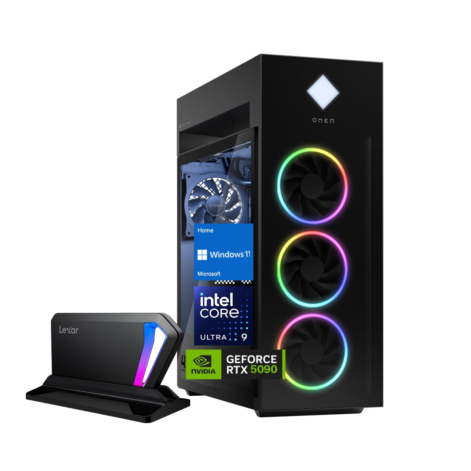 Amazon.com: HP OMEN 45L GT22 RTX 5090 Gaming Desktop, Intel Ultra